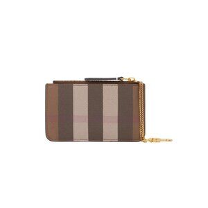 BURBERRY Kelbrook
Exaggerated Check Canvas Card
Case with Key Ring